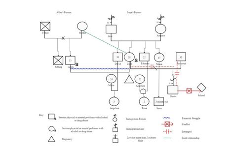 家庭關係分析|Genogram 範本：繪製複雜家庭關係地圖